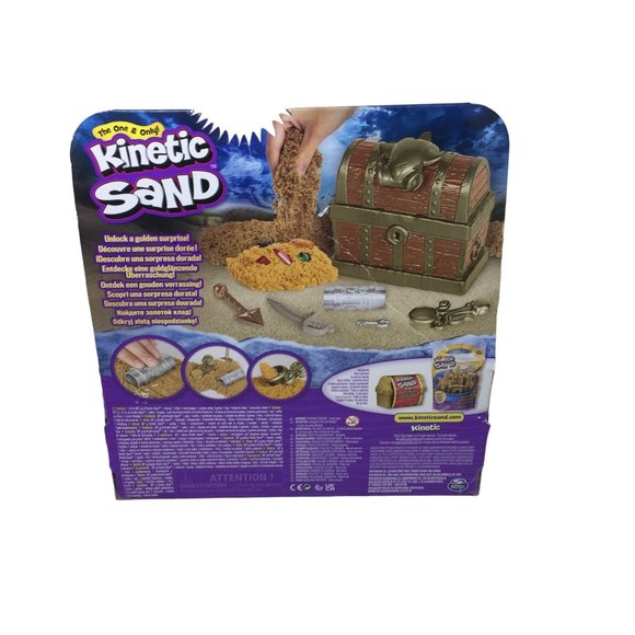 Kinetic Sand Treasure Hunt Activity Set 9 Surprise Discoveries Sensory Toys - Picture 2 of 5